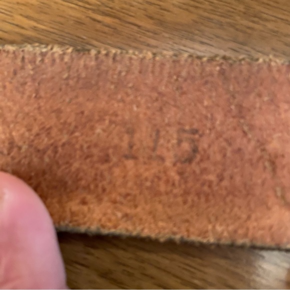 Vintage Firefighter/First Responder Genuine Leather Tooled belt. See video. main image 4